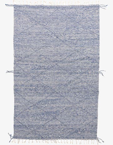 6' 7 x 10' Hand Knotted Moroccan Wool Rug