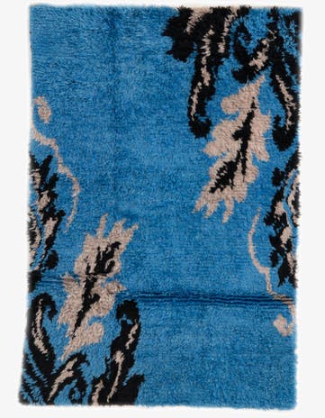 3' 10 x 5' 7 Hand Knotted Moroccan Wool Rug