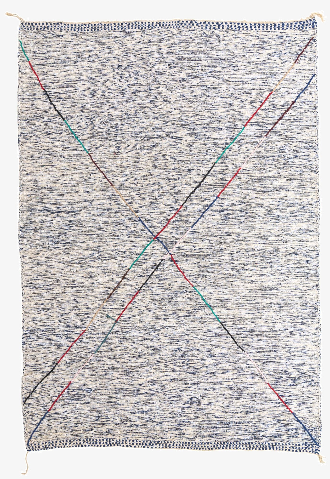 9' x 13'  Hand Knotted Moroccan Wool Rug