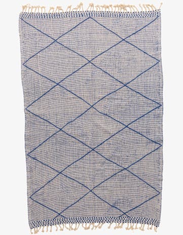 6' 4 x 9' 9 Hand Knotted Moroccan Wool Rug