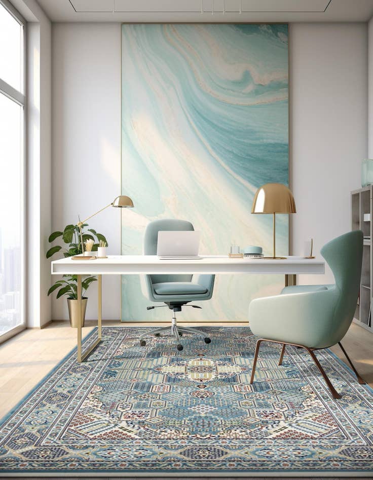 Detail image of 10' x 13' Nain Design Rug