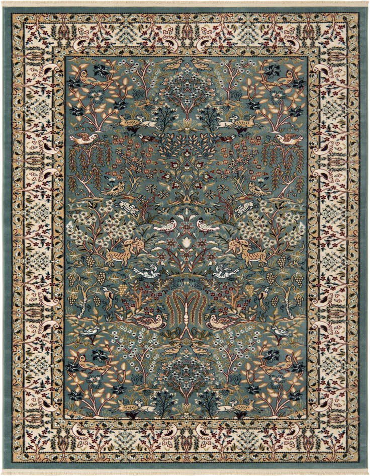 Detail image of 5' 3 x 8' Nain Design Rug