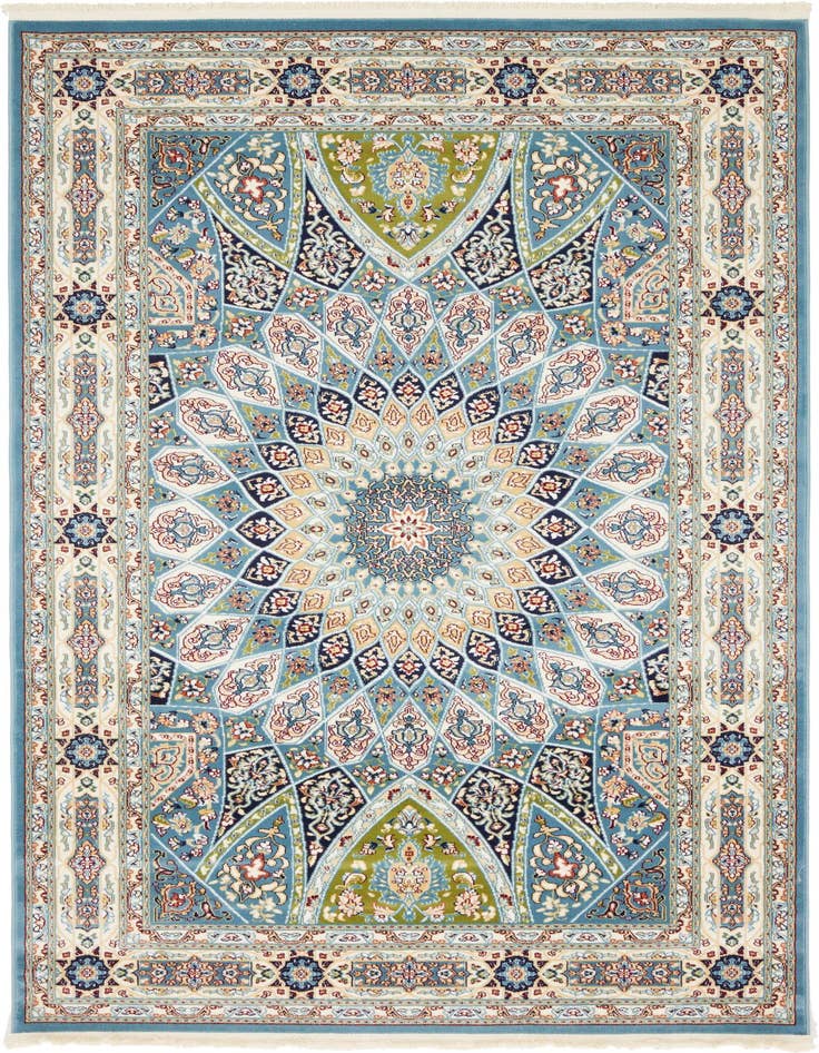 Detail image of 5' 3 x 8' Nain Design Rug