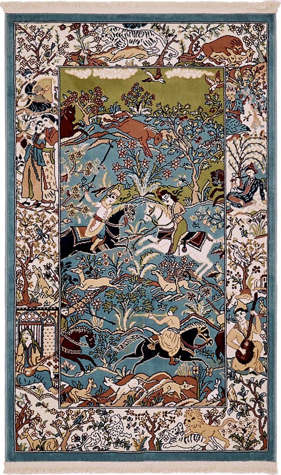 Detail image of 3' x 5' 3 Nain Design Rug
