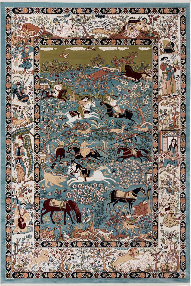 Detail image of 10' x 14' Nain Design Rug