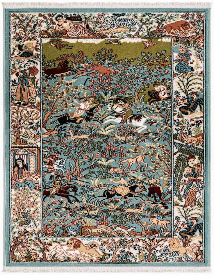Detail image of 2' 7 x 4' Nain Design Rug