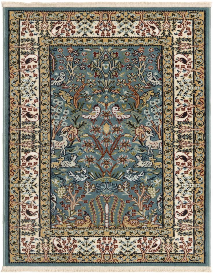 Detail image of 2' 7 x 4' Nain Design Rug