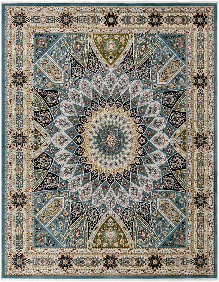 Detail image of 9' x 12' Nain Design Rug