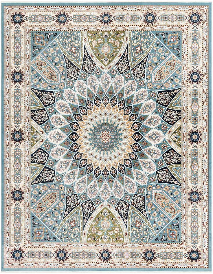 Detail image of 10' x 14' Nain Design Rug