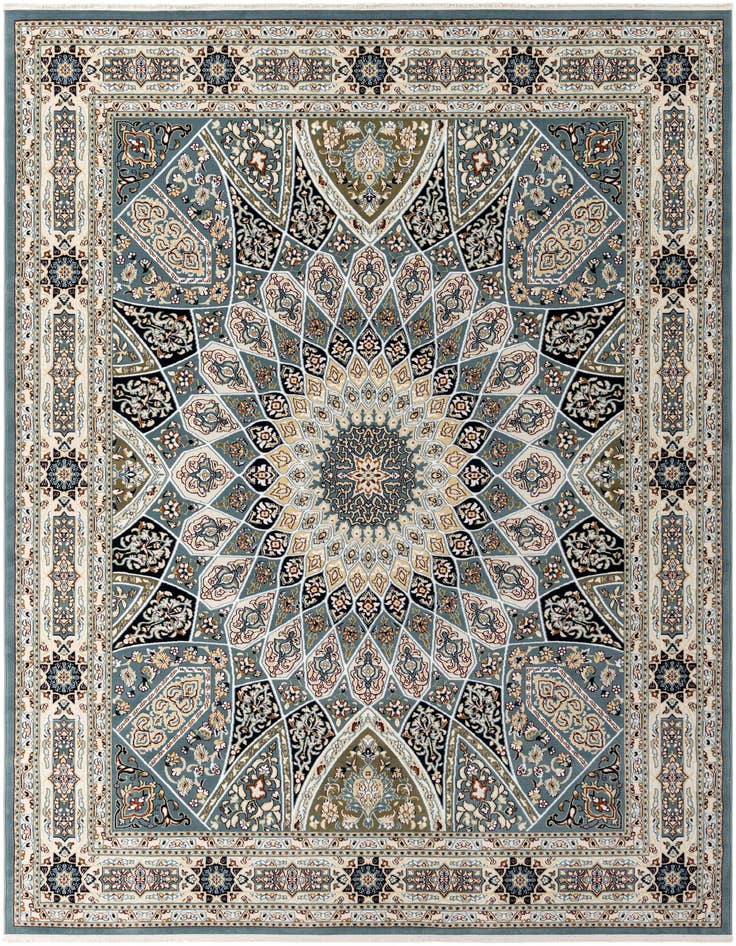 Detail image of 7' 10 x 11' Nain Design Rug