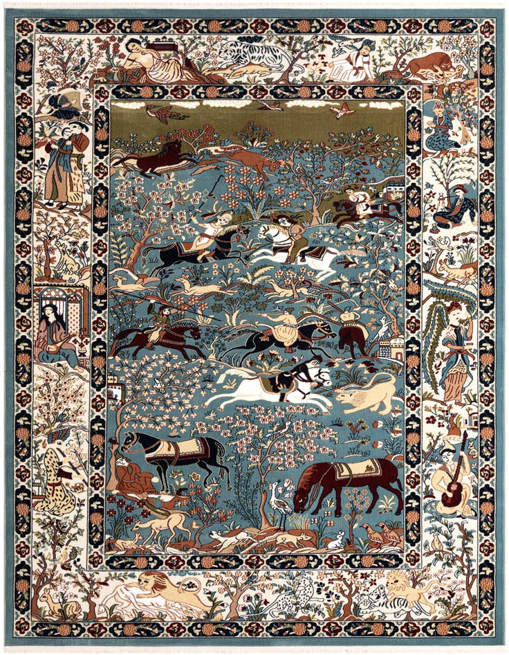 Detail image of 7' 1 x 10' Nain Design Rug