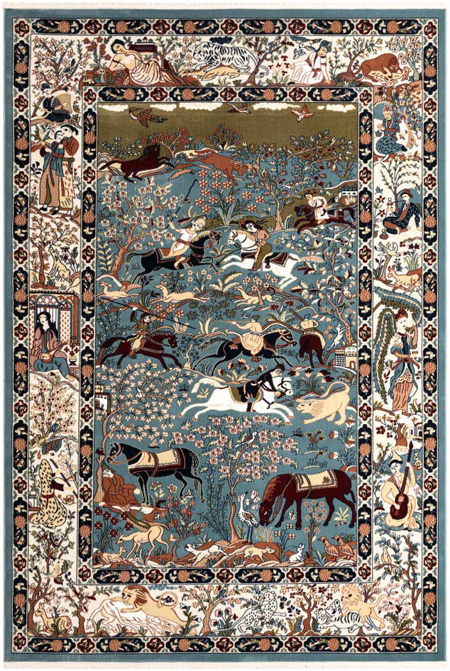 Detail image of 7' 1 x 10' Nain Design Rug