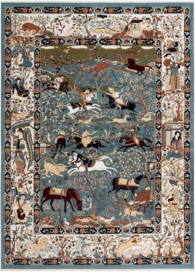 Detail image of 9' x 12' Nain Design Rug