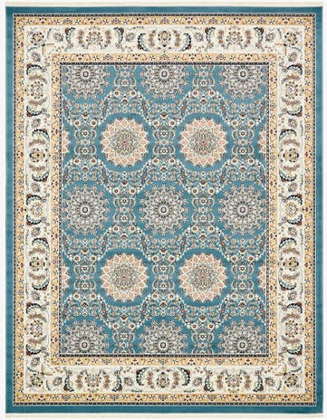 Blue Nain Design Rug
