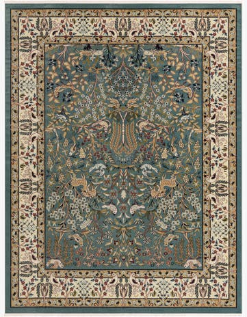 Blue Nain Design Rug