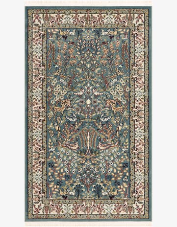 Blue Nain Design Rug
