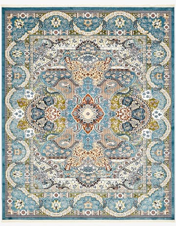 Blue Nain Design Rug