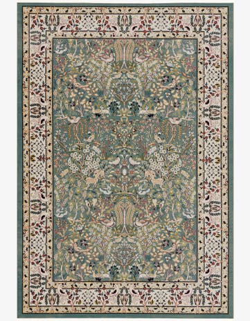 Blue Nain Design Rug