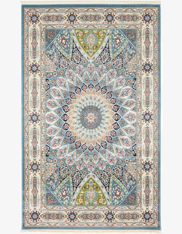 5' 3 x 8' Nain Design Rug