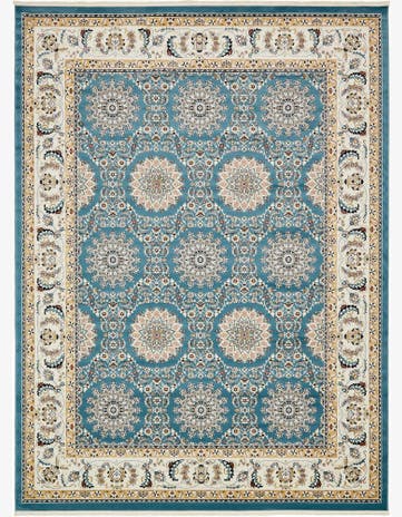 Blue Nain Design Rug