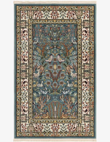 Blue Nain Design Rug