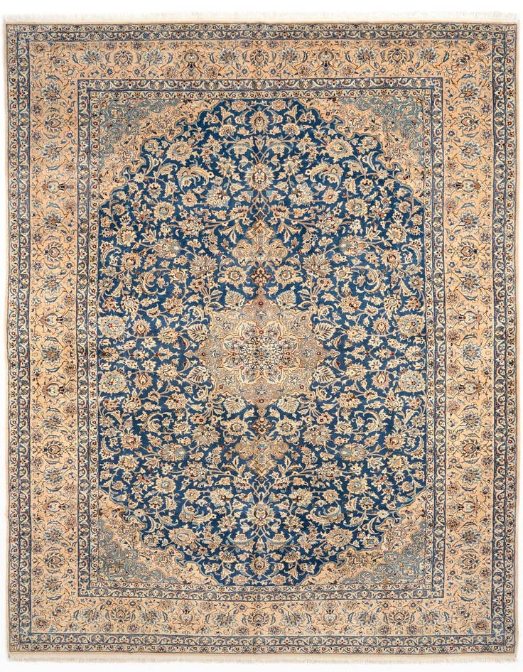 Detail image of 10' 1 x 16' 4 Hand Knotted Nain Persian Rug