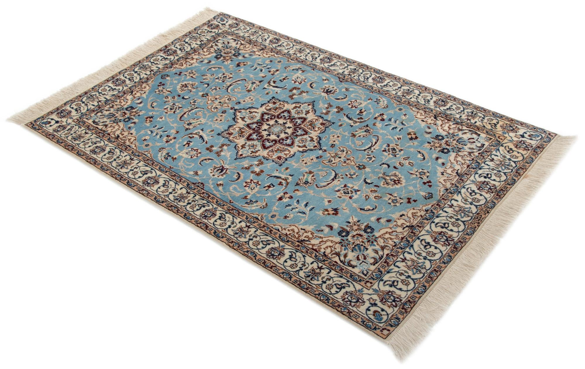 3' 3 x 5' Hand Knotted Nain Persian Rug