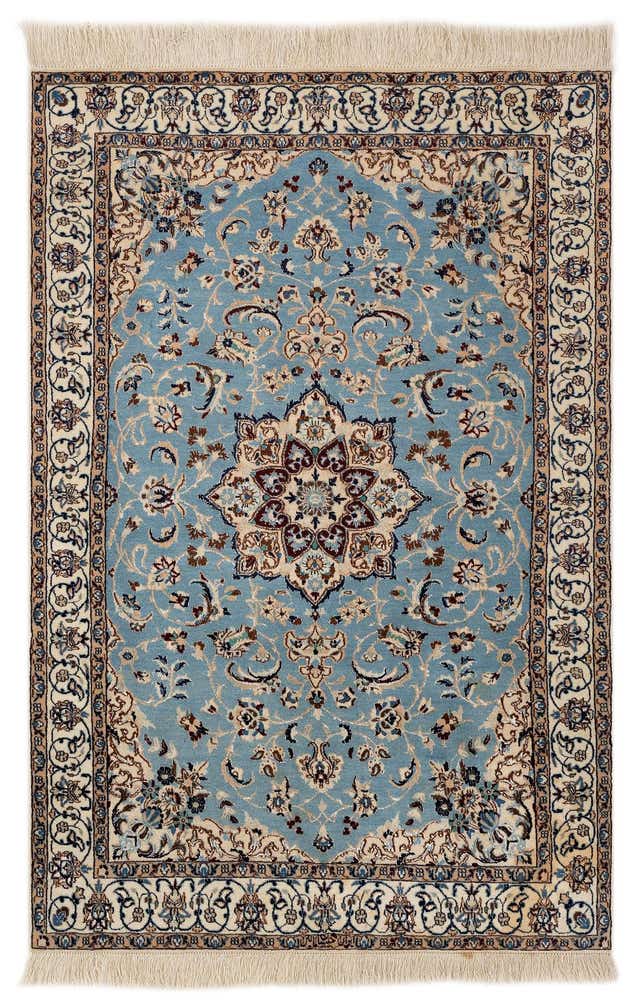 3' 3 x 5' Hand Knotted Nain Persian Rug