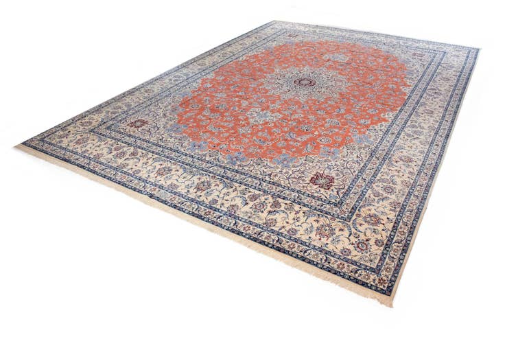 Detail image of 14' 9 x 21' 6 Hand Knotted Nain Persian Rug