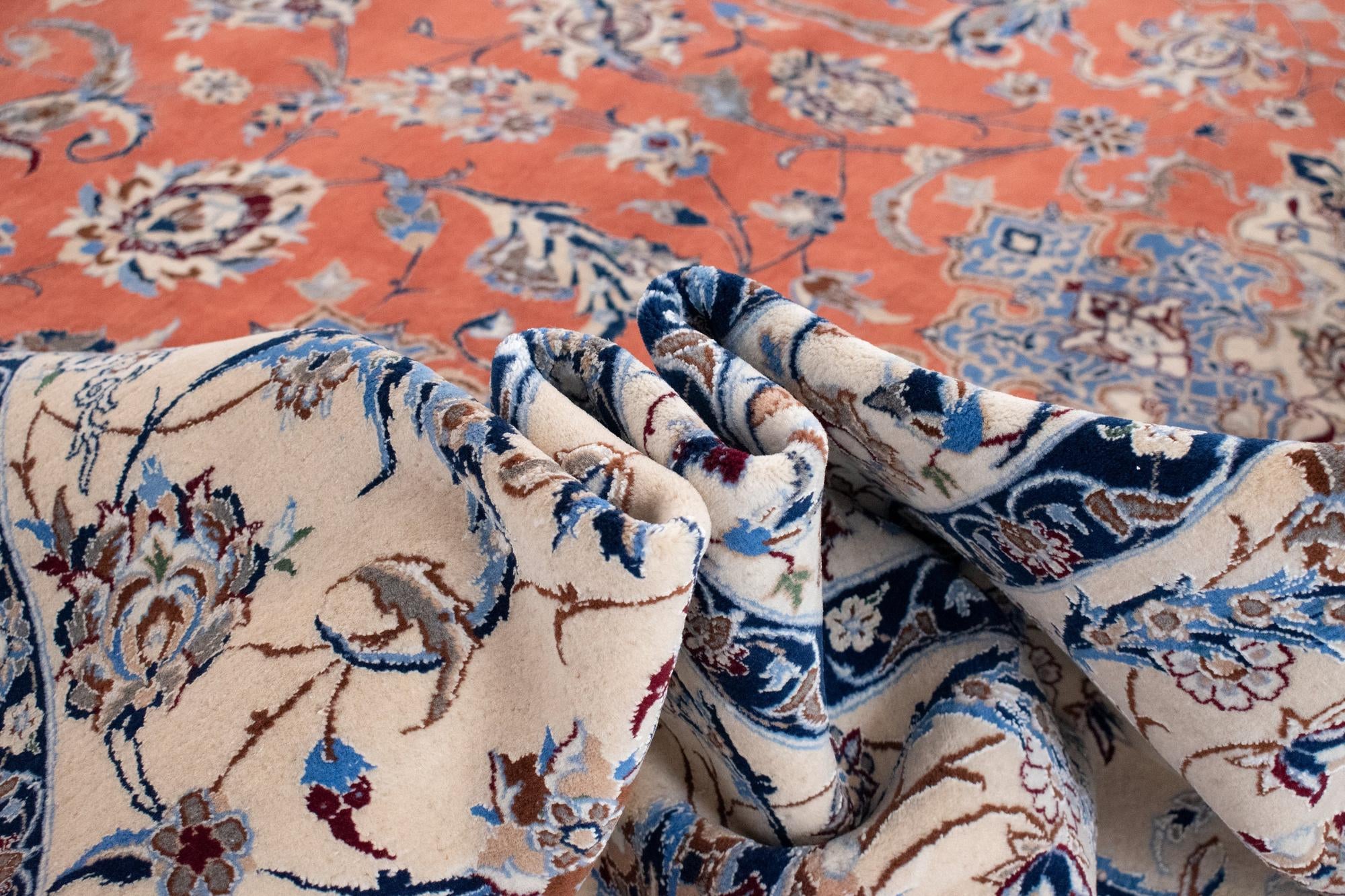 14' 9 x 21' 6 Hand Knotted Nain Persian Rug
