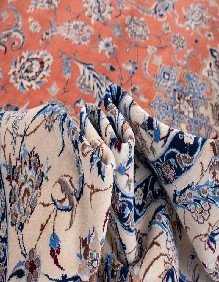 Detail image of 14' 9 x 21' 6  Hand Knotted Nain Persian Rug