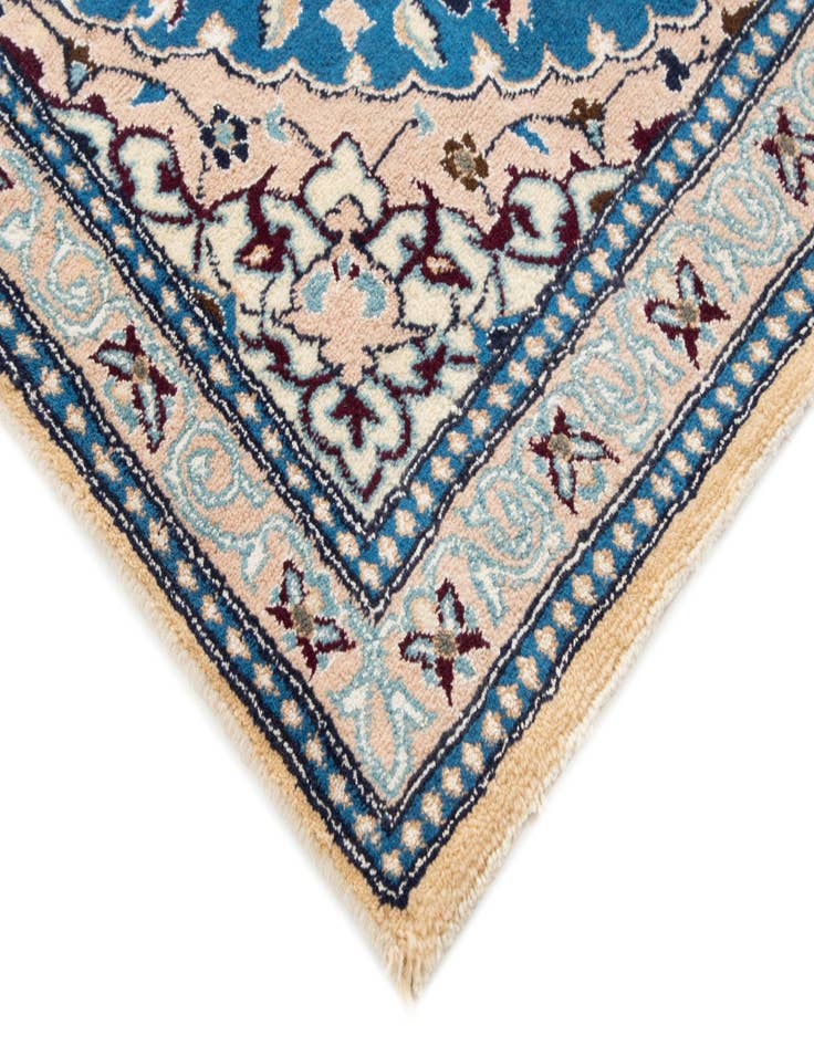 Detail image of 3' 4 x 4' 2  Hand Knotted Nain Persian Wool Rug