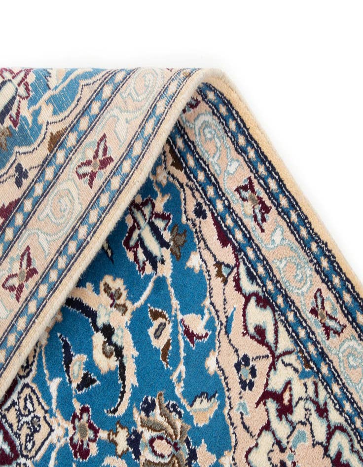 Detail image of 3' 4 x 4' 2  Hand Knotted Nain Persian Wool Rug