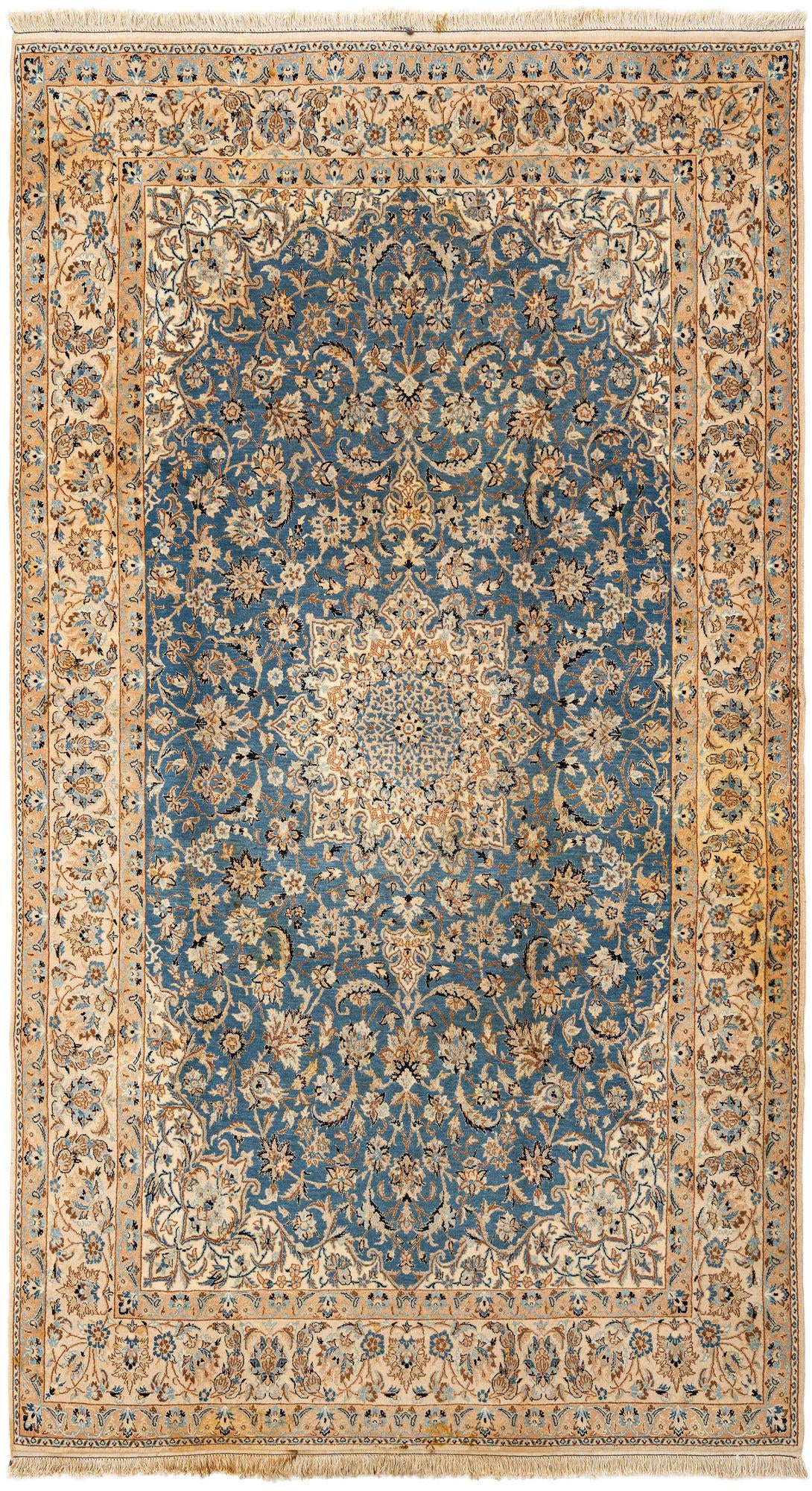 5' 4 x 9' 6 Hand Knotted Nain Rug