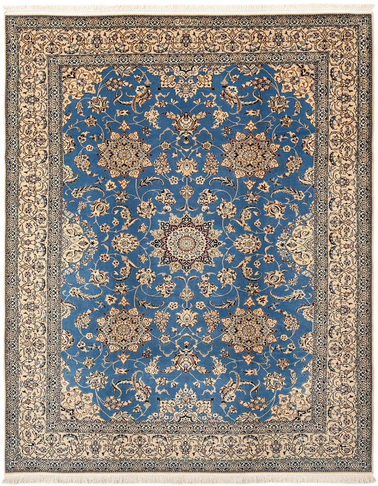 Detail image of 6' 8 x 9' 8 Hand Knotted Nain Rug