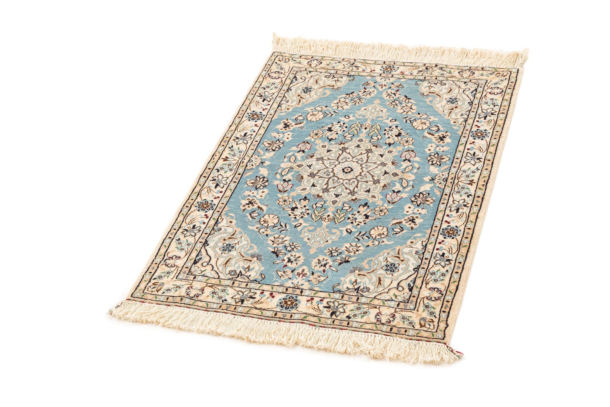 2' x 2' 11 Hand Knotted Nain Rug