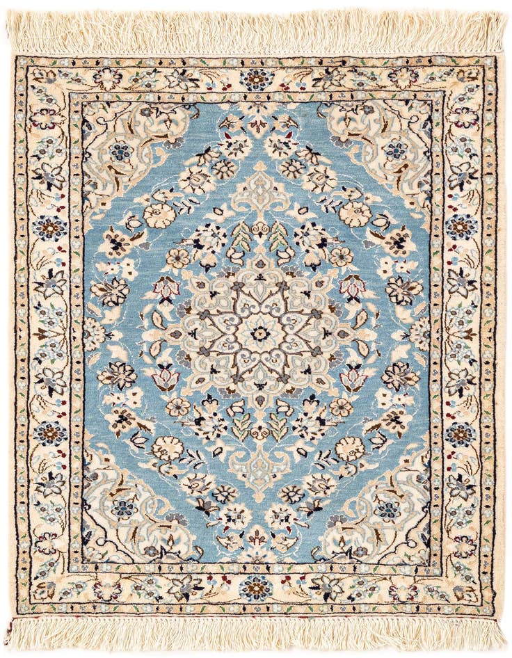 Detail image of 2' x 2' 11 Hand Knotted Nain Rug