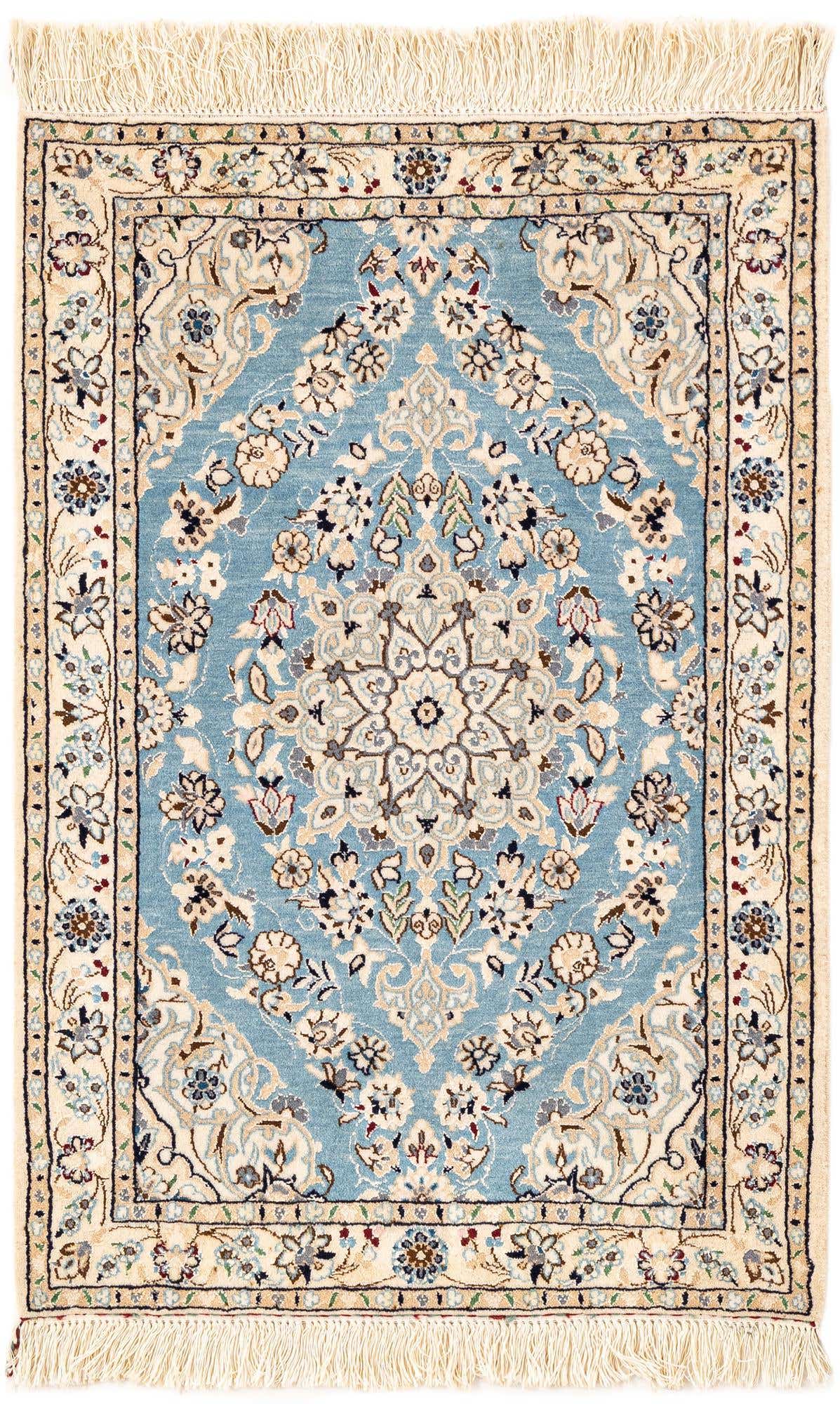 2' x 2' 11 Hand Knotted Nain Rug