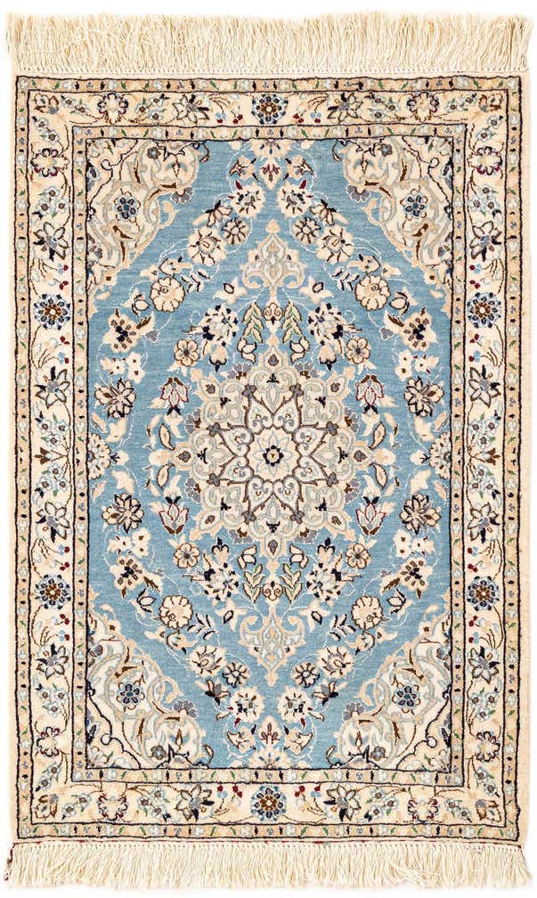 2' x 2' 11 Hand Knotted Nain Rug