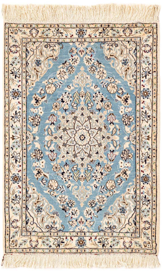 Detail image of 2' x 2' 11 Hand Knotted Nain Rug