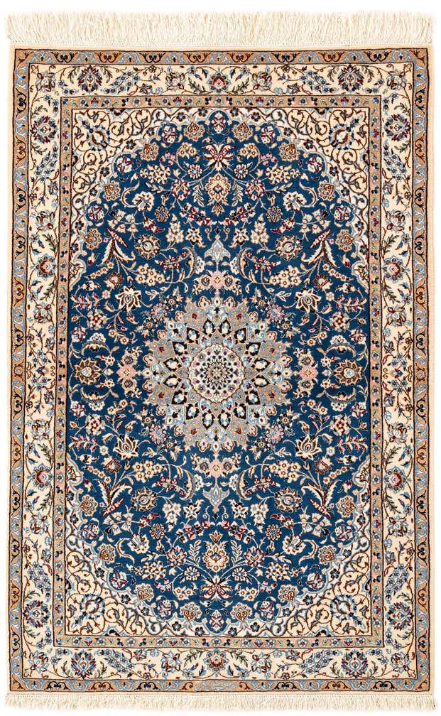 2' 11 x 4' 6 Hand Knotted Nain Rug