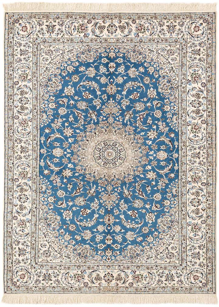 4' 10 x 7' 11 Hand Knotted Nain Rug