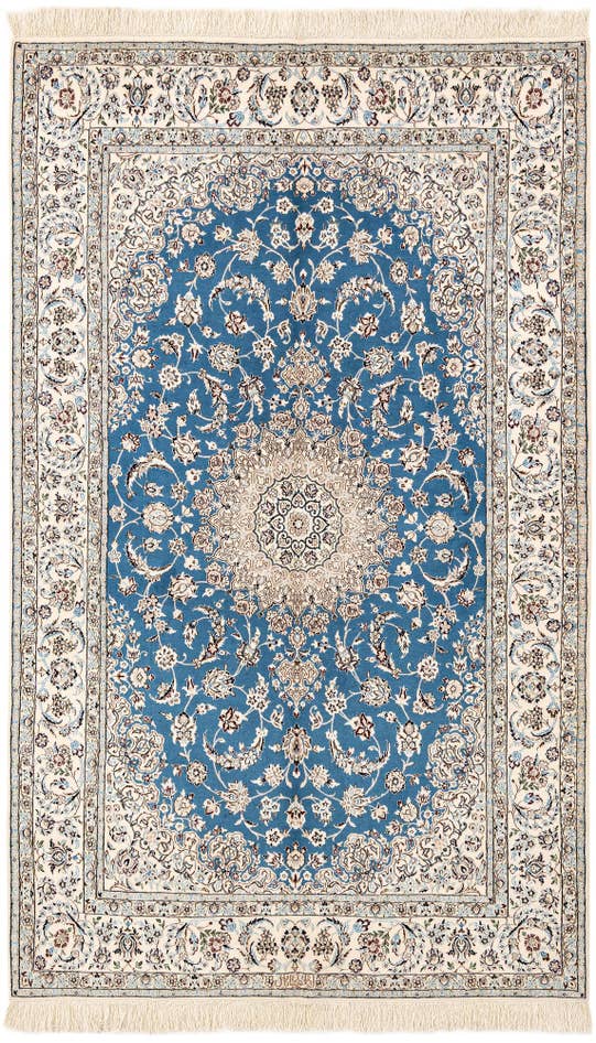Detail image of 4' 10 x 7' 11 Hand Knotted Nain Rug