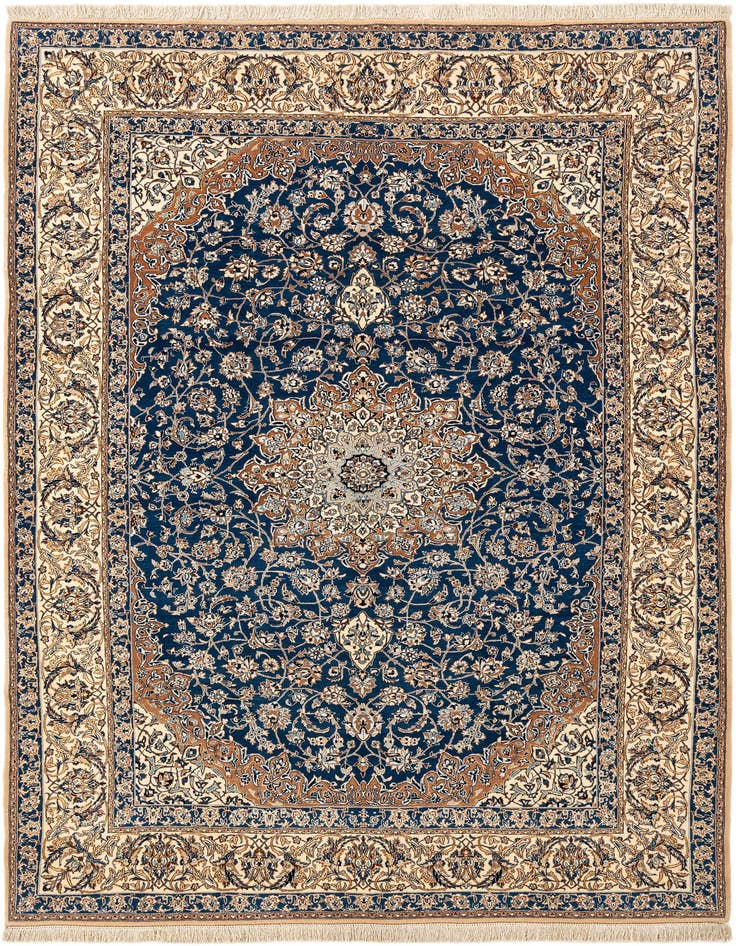 Detail image of 5' 7 x 7' 10 Hand Knotted Nain Rug