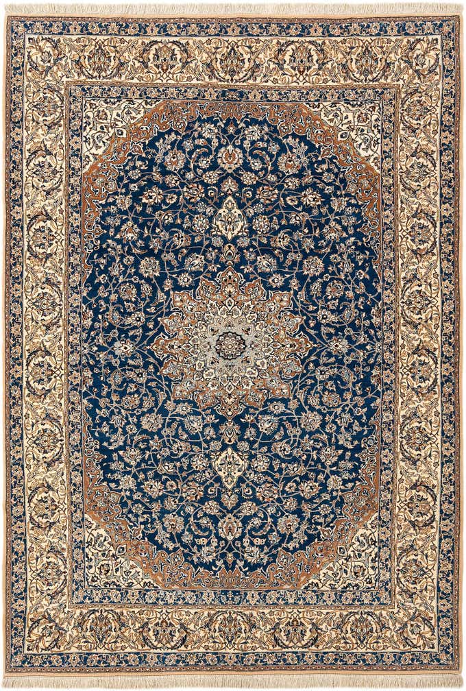 5' 7 x 7' 10 Hand Knotted Nain Rug