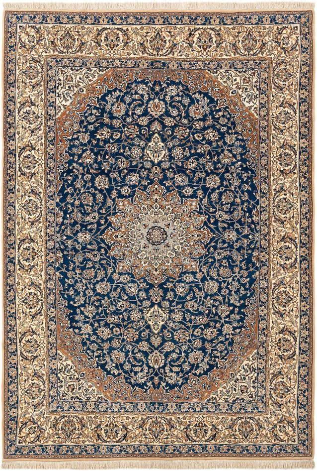 Detail image of 5' 7 x 7' 10 Hand Knotted Nain Rug