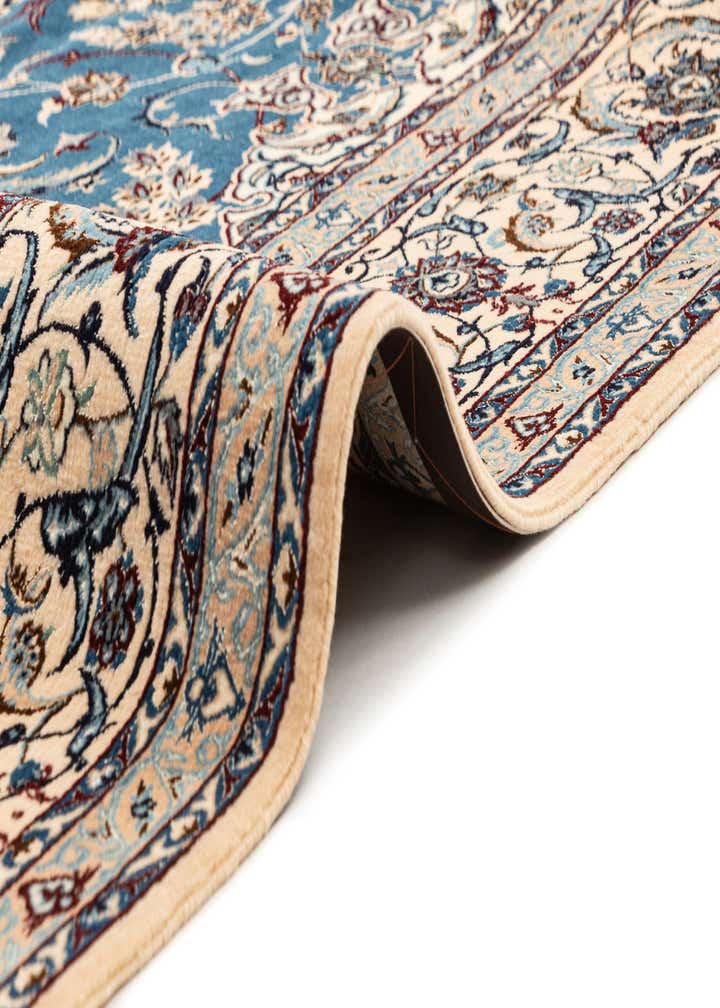 6' 11 x 10' 6 Hand Knotted Nain Rug