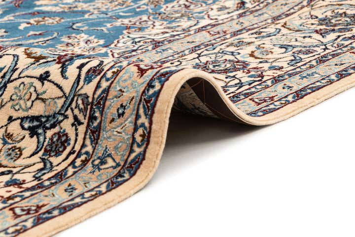 6' 11 x 10' 6 Hand Knotted Nain Rug