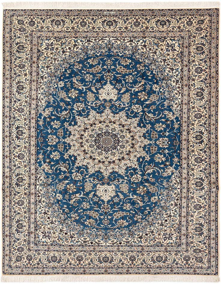 Detail image of 6' 11 x 10' 6 Hand Knotted Nain Rug