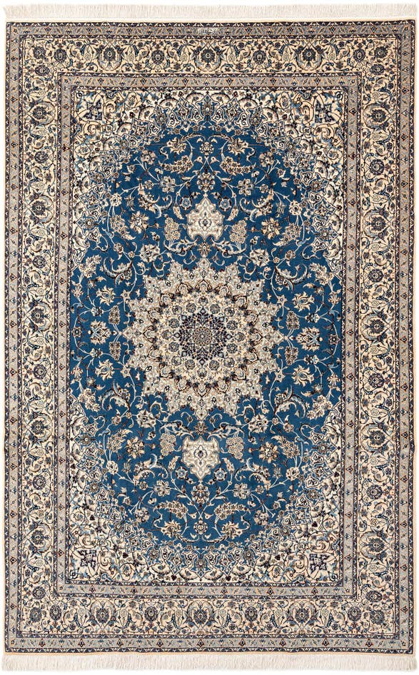 Detail image of 6' 11 x 10' 6 Hand Knotted Nain Rug